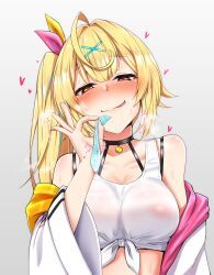 hoshikawa_sara, hoshikawa_sara_(1st_costume), nijisanji, sekino_takehiro, blonde_hair