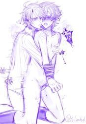 akire_wolfgang, maitsu_damon, fanganronpa, project:_eden's_garden, 1boy