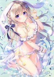 original, ameto_yuki, 1girl, bikini, bikini_bottom