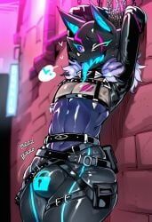 highwire_(fortnite), pack_leader_highwire, fortnite, ponyguy101, chained