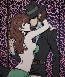 daisuke_jigen, mine_fujiko, lupin_iii, echoanomaly, 1boy