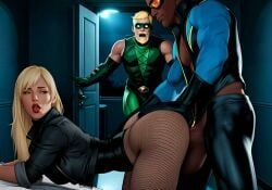 black_canary, black_lightning, dinah_lance, green_arrow, oliver_queen