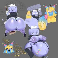 lavender_maid_tisha, tisha_(dandy's_world), yatta_(dandy's_world), dandy's_world, dandys_world