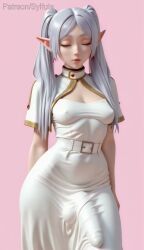 frieren, frieren_beyond_journey's_end, sylfuta, arms_behind_back, belt