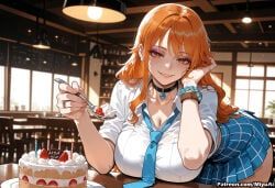 nami_(one_piece), one_piece, miyuai, 1girl, 1girls