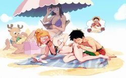 monkey_d_luffy, nami, nami_(one_piece), nico_robin, tony_tony_chopper