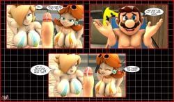 luma, mario, princess_daisy, princess_rosalina, mario_(series)