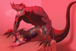 t-rex_(fossil_fighters), t-rex_lord_(fossil_fighters), vivian_(fossil_fighters), fossil_fighters, nintendo