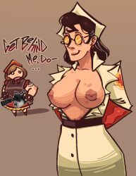 femheavy, femmedic, heavy_(team_fortress_2), heavy_weapons_guy, medic_(team_fortress_2)