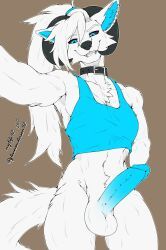 mylife42, 2_horns, anthro, athletic, athletic_male
