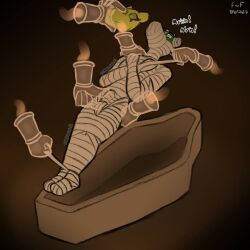 furious-foxy, anthro, bulge, disembodied_hand, egyptian