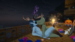 original_characters, superjalim666, antlers, bald_male, big_penis