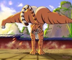 master_tigress, kung_fu_panda, karacuzzy, 1girls, 3_fingers