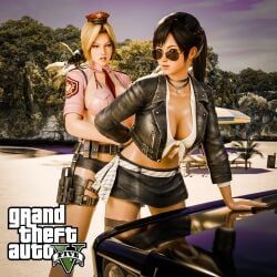 helena_douglas, kokoro_(doa), dead_or_alive, grand_theft_auto, grand_theft_auto_v