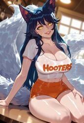 ahri, ahri_(league_of_legends), hooters, league_of_legends, balecxi
