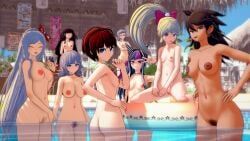 koizumi_mahiru, mioda_ibuki, nanami_chiaki, owari_akane, pekoyama_peko