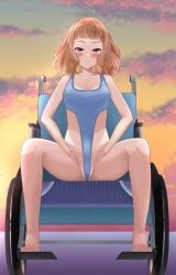 josee_yamamura, josee,_the_tiger_and_the_fish, blushing, blushing_at_viewer, camel_toe