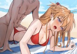 souryuu_asuka_langley, neon_genesis_evangelion, sasasa_r_23, 1boy, 1girl