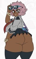 mina_ashido, my_hero_academia, blindstash, 1girls, alternate_skin_color