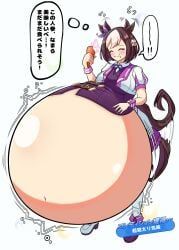 special_week_(umamusume), umamusume, opera_kaizin, belly, belly_inflation