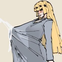 jessie_(hentae), hentae_(artist), big_penis, black_lipstick, blonde_hair