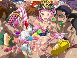 onegai_pink, onegai!_ranking, lolita_channel, anal_beads, black_hair