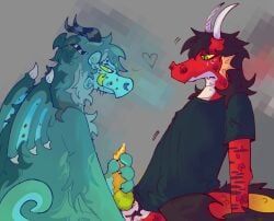 european_mythology, mythology, ambiguous_gender, animal_genitalia, anthro