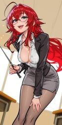 rias_gremory, high_school_dxd, molamaxuy, 1girls, ahoge