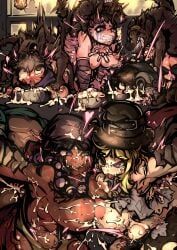 antiquarian_(darkest_dungeon), hellion_(darkest_dungeon), pillager_(darkest_dungeon), plague_doctor_(darkest_dungeon), rabid_gnasher