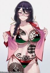 hanekawa_tsubasa, monogatari_(series), patreon, basicallynomore, 1girls