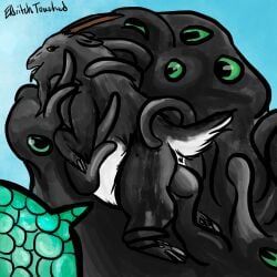 cthulhu_mythos, h.p._lovecraft, eldritchtouched, shoggoth, countershading