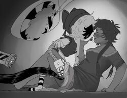 cyn_(murder_drones), tessa_elliot, murder_drones, 2girls, chubby_female