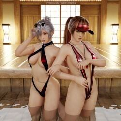 cinderella_(crystal_wave)_(nikke), cinderella_(nikke), cinderella_(nikke)_(cosplay), kasumi_(doa), marciana_(marine_study)_(nikke)