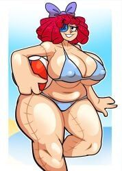 ragatha_(beach_outfit), ragatha_(the_amazing_digital_circus), glitch_productions, the_amazing_digital_circus, captain_dagon