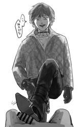 takeshi_asakura, kamen_rider, kamen_rider_ryuki_(series), 1boy, bedroom_eyes