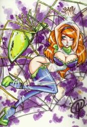 daphne_blake, scooby-doo, theladyj, 1girls, arachnophilia