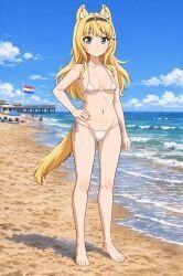 maple_(sayori), nekopara, maple, anime_girl, beach