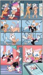 blaze_the_cat, rouge_the_bat, rouge_the_bat_(cosplay), sonic_(series), sonic_the_hedgehog_(series)