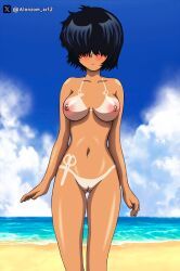 urabe_mikoto, mysterious_girlfriend_x, nazo_no_kanojo_x, alonzom_art, 1girl
