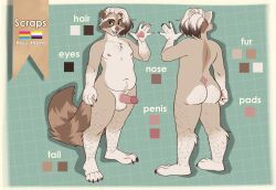 kyabetsu, anthro, arm_hair, balls, body_hair