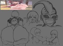kid_buu, madotsuki, poniko, reimu_hakurei, yorha_2b