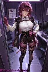 honkai:_star_rail, mionety, 1girl, artist_name, belt