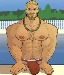 original_character, ryan_watson, baraboy, 1boy, arm_hair