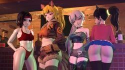 blake_belladonna, luna_snow_(cosplay), ruby_rose, squirrel_girl_(marvel)_cosplay, team_rwby