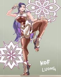 luong_(kof), king_of_fighters, the_king_of_fighters, 1girls, big_breasts