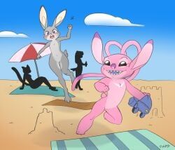 angel_(lilo_and_stitch), experiment_(lilo_and_stitch), judy_hopps, disney, lilo_and_stitch