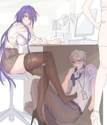 acheron_(honkai:_star_rail), aventurine_(honkai:_star_rail), honkai:_star_rail, honkai_(series), hoyoverse