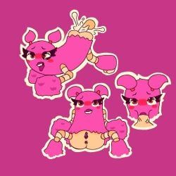 pompom_(my_singing_monsters), my_singing_monsters, ass_up, asshole, blush