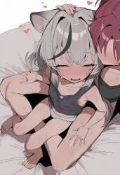 kokona_(blue_archive), sakura_kyouko, blue_archive, mahou_shoujo_madoka_magica, 2girls