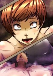 satonaka_chie, persona, persona_4, oppaotintin, ahe_gao